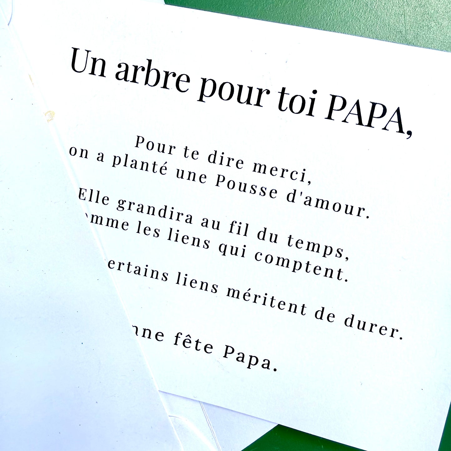 La Pousse d'amour pour Papa