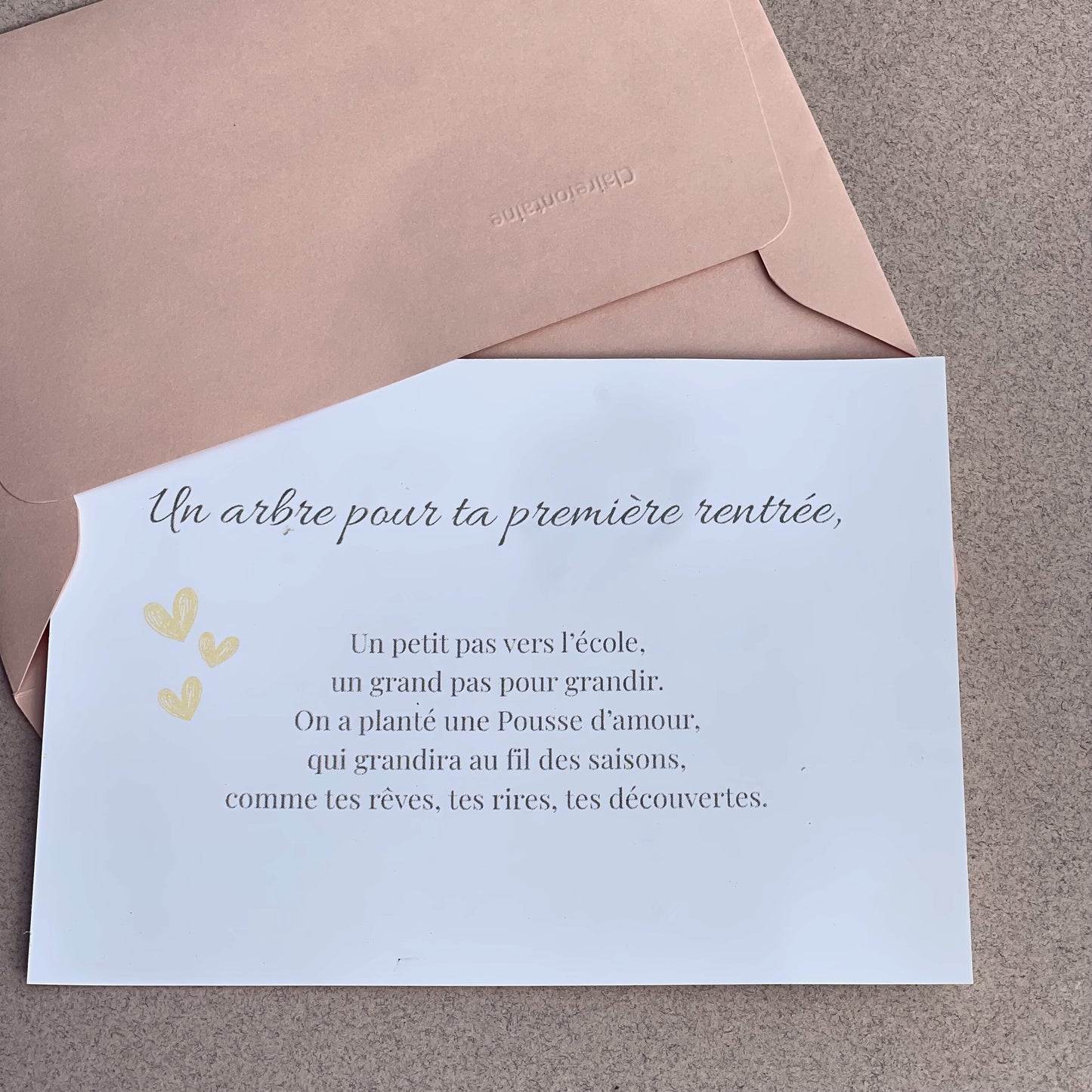 Une Pousse d'amour - Première rentrée.